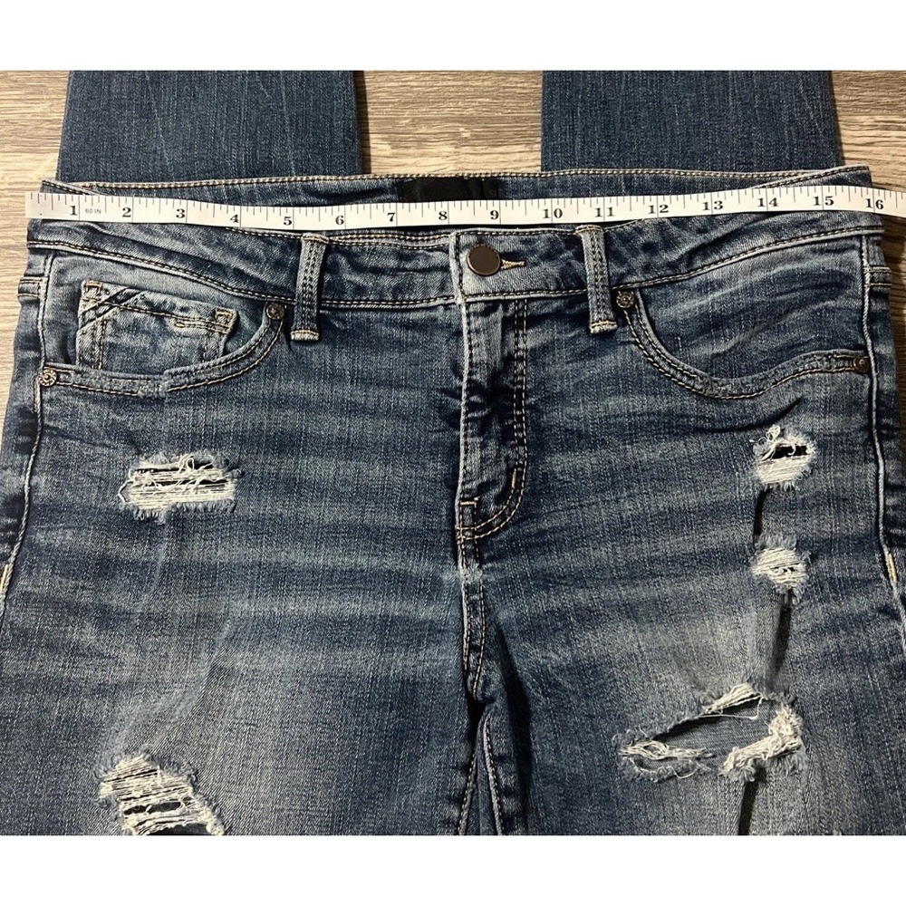 Buckle Black Fit No. 53 Skinny Stretch Mid Rise Distressed Jeans SZ 30 (32x26) - Picture 7 of 16